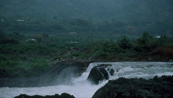 earthquake waterfall